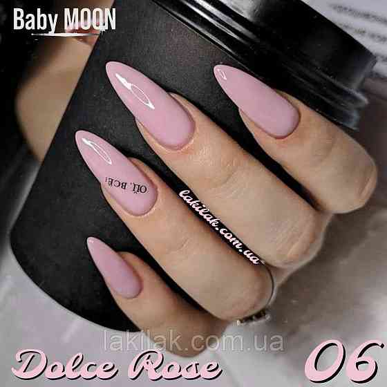 Гель-лак BABY MOON Dolce Rose №06 ніжно-рожевий, 6 мл Херсон