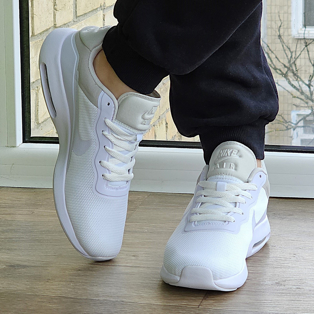 Мужские Кроссовки Nike 90 Белые Найк с Амортизацией Тканевые Летние Сеточка (размеры: 41,42,43,44,45) - 535-3 Днепр - изображение 8