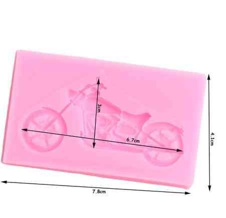 Молд силиконовый Мотоцикл 78 на 41 мм розовый Киев
