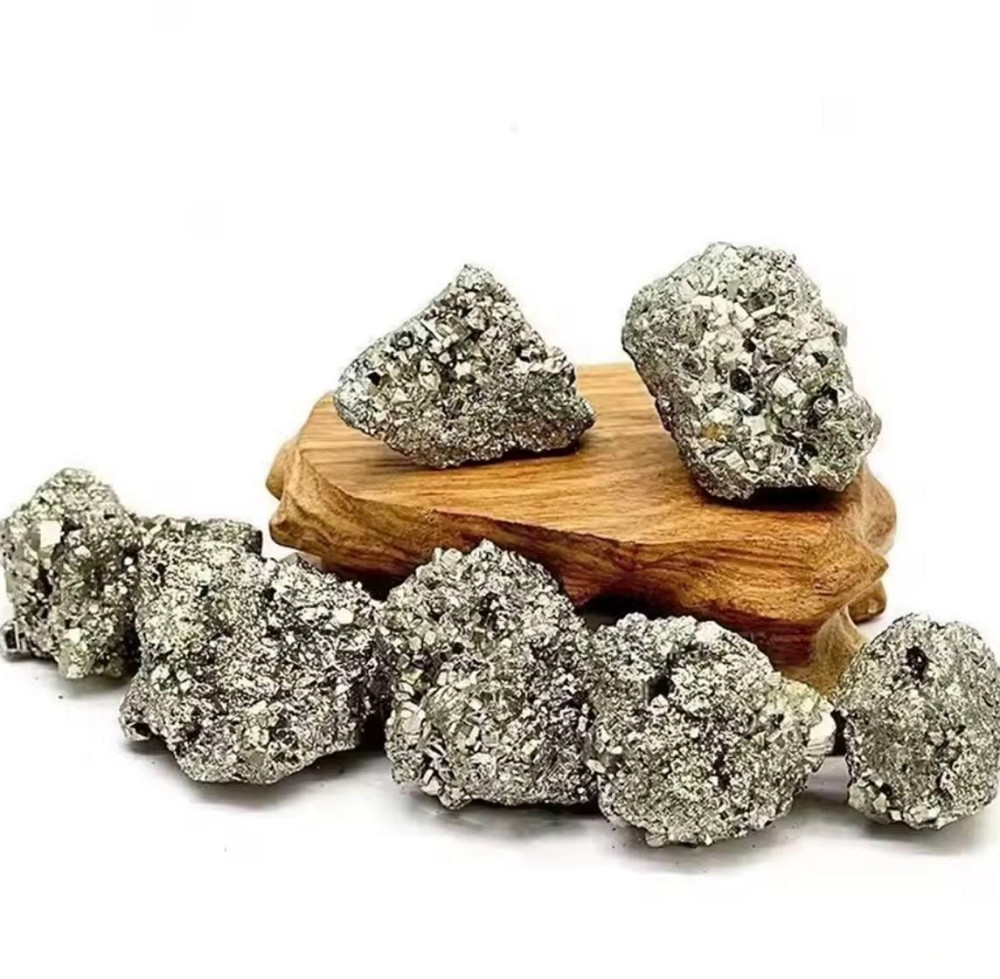 Пірит натуральний необроблений 2–3 см, камінь пірит 1 шт, мінерал для декору та колекції Київ - фото 3