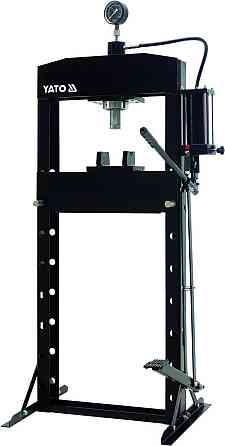Прес гідравлічний рамний YATO; навантаж- 20 т, роб зона- 0-925мм проліт рами- 500мм, хід штока-150мм Одеса