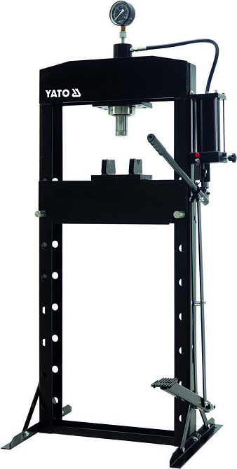 Прес гідравлічний рамний YATO; навантаж- 20 т, роб зона- 0-925мм проліт рами- 500мм, хід штока-150мм Одесса - изображение 1