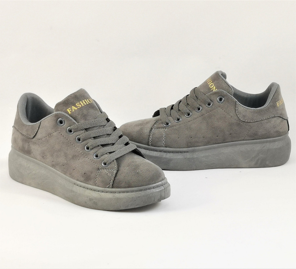 . Жіночі Кросівки Сірі A!exander Mc@ueen Сліпони Маквін Мокасини (розміри: 36,37,38) — 81-1 Дніпро - фото 8