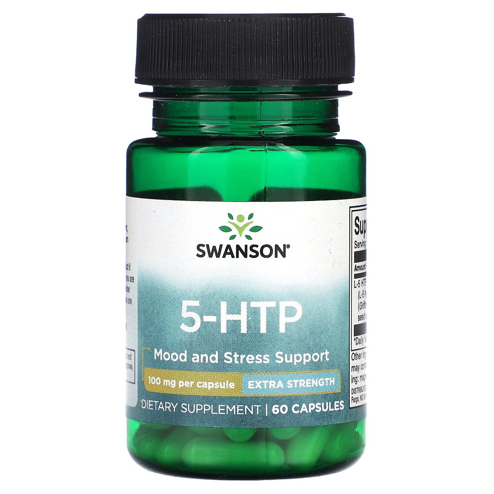 5-HTP (5-HTP Extra Strength) 100 мг 60 капсул Київ - фото 1