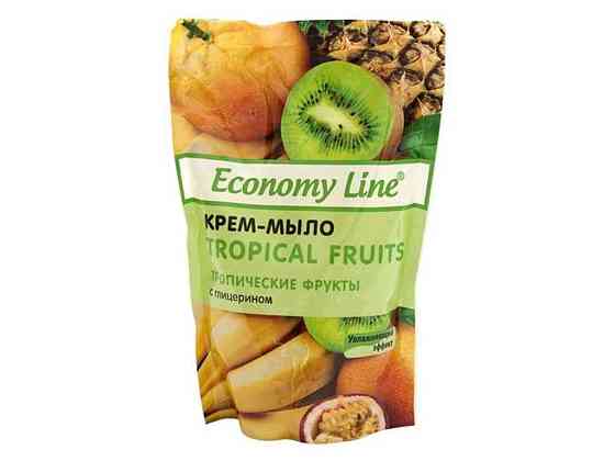 Крем-мило 460мл дой-пак Тропічні Фрукти ТМ Economy Line Solmir Київ