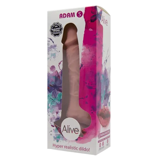 Фалоімітатор Alive Adam Flesh S, двошаровий, силікон + Silexpan, діаметр 3,5 см Львів