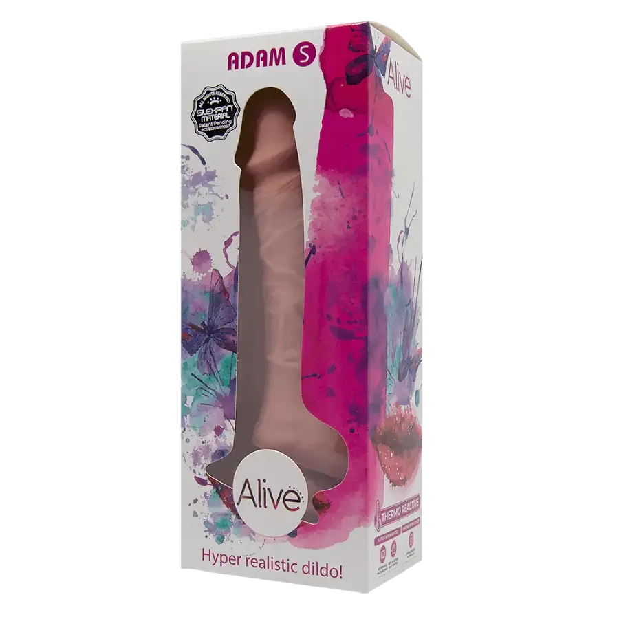 Фалоімітатор Alive Adam Flesh S, двошаровий, силікон + Silexpan, діаметр 3,5 см Львів - фото 2
