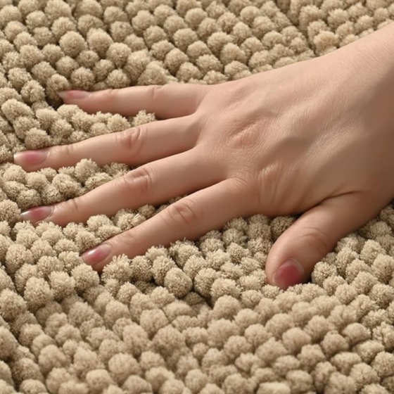 Коврик для ванной и душа коврик для ног в ванную комнату,микрофибра,атискользящий 50х80 см,