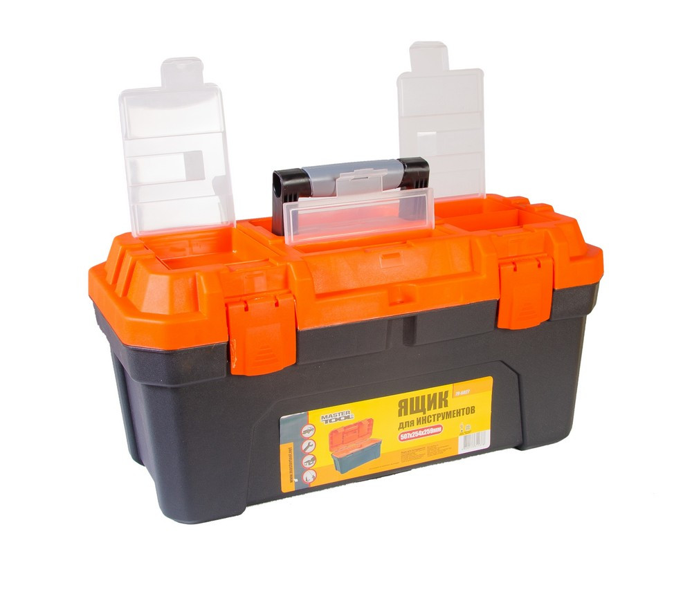 MASTERTOOL Скриня для інструментів MASTERTOOL з пластиковими замками 20" 507х254х259 мм 79-6027 Київ - фото 3