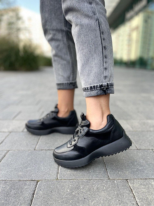 Romax Кросівки жіночі ROMAX чорні шкіра+замша натуральна 37р.(5275) Коломия - фото 6