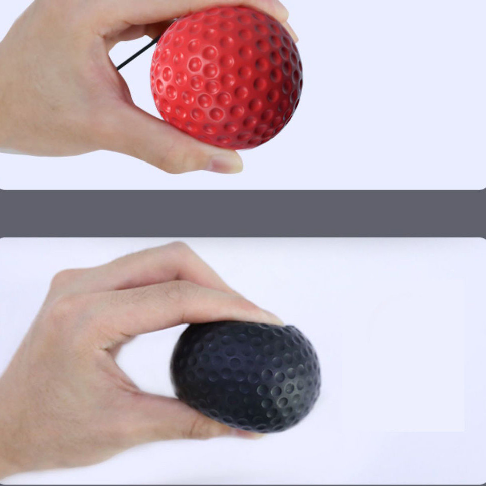 Пневмотренажер для бокса с двумя мячами, файтбол fight ball Black-Red Бровары - изображение 5