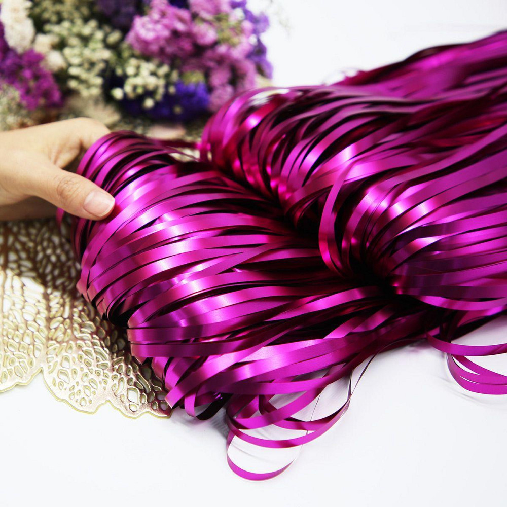 Новорічний дощик матовий 2 м на 1 м малиновий Київ - фото 1