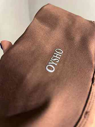 Шорты женские Oysho 114 велосипедки с логотипом коричневые, коричневый, S Одесса