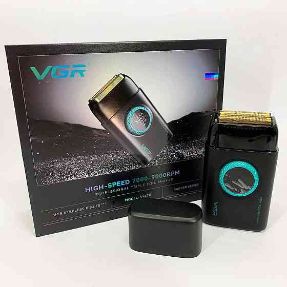 Чоловіча бритва на батарейках VGR, Портативна чоловіча бритва на акумуляторі, Електробритва для бороди ZA-40 Львів