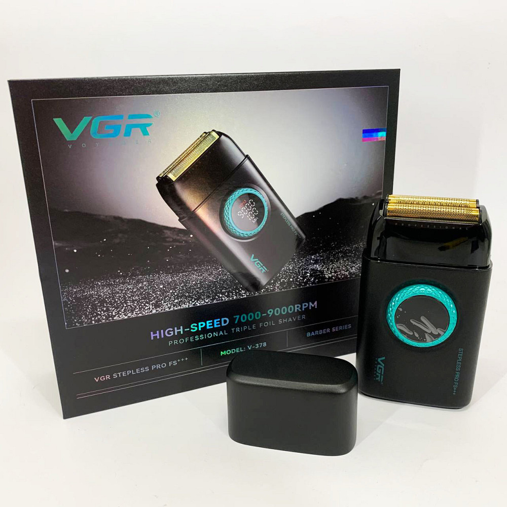Чоловіча бритва на батарейках VGR, Портативна чоловіча бритва на акумуляторі, Електробритва для бороди ZA-40 Львів - фото 3