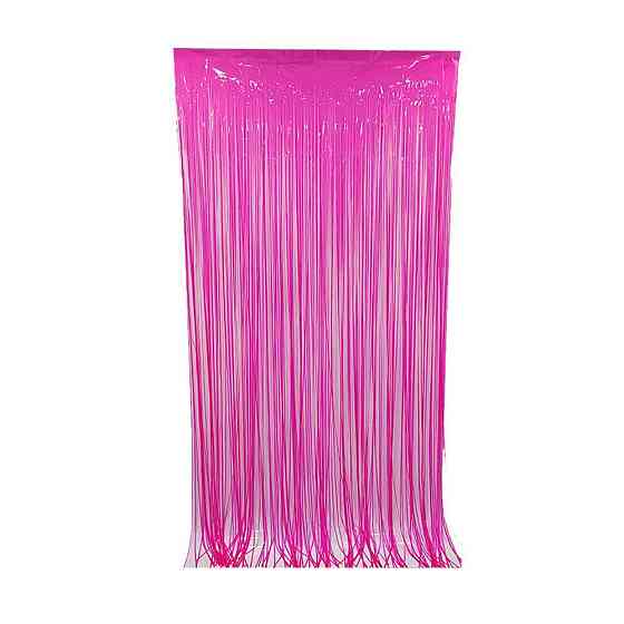 Дощик для фотозони флуоресцентний неоновий 2 м на 1 м малиновий Київ