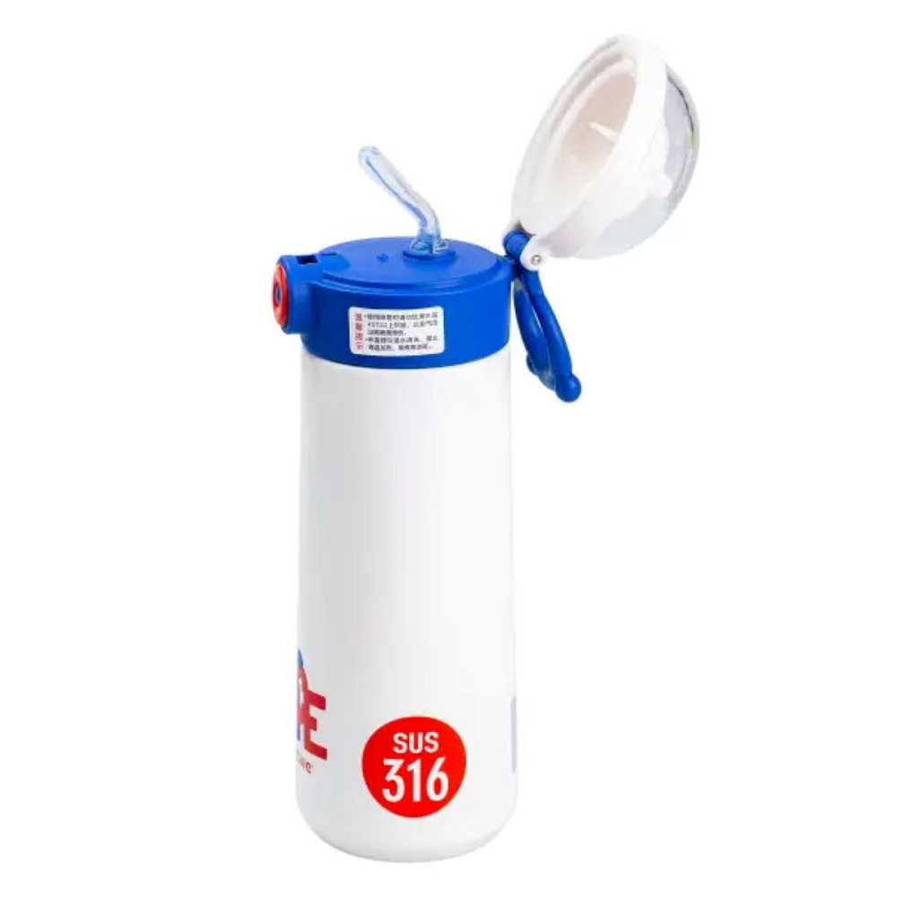 Детский термос 500 мл с трубочкой, синий Киев - изображение 3