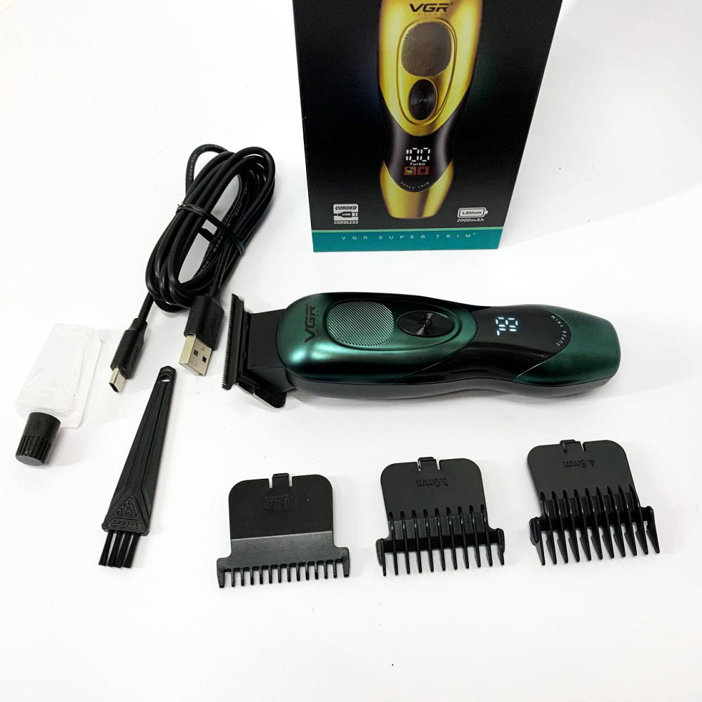 Професійна машинка для стрижки волосся на акумуляторі VGR V-227, Тример для волосся портативний XW-45 Львів - фото 12
