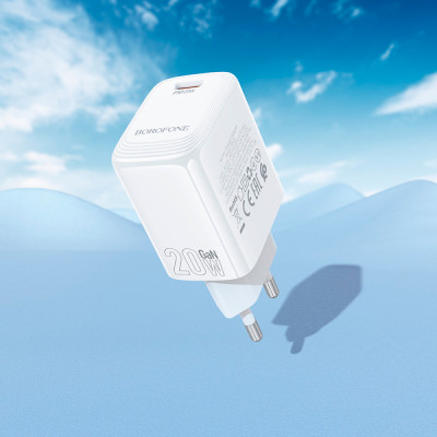 Зарядний пристрій BOROFONE BN26 Fuente USB-C PD20W White (6941991120237) Вінниця - фото 8