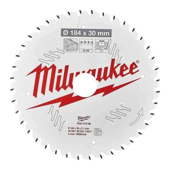 Диск пиляльний PFTE THIN KERF MILWAUKEE, O184х30х2,1мм, 48 зуб. Одеса