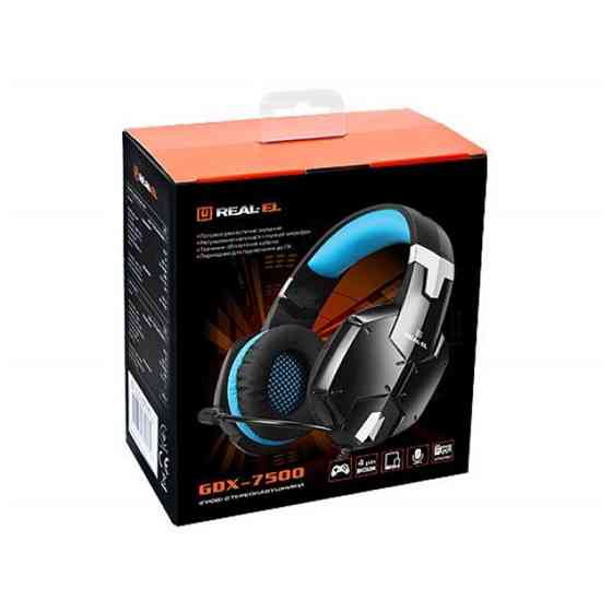 Гарнітура REAL-EL GDX-7500 Black/Blue Харьков