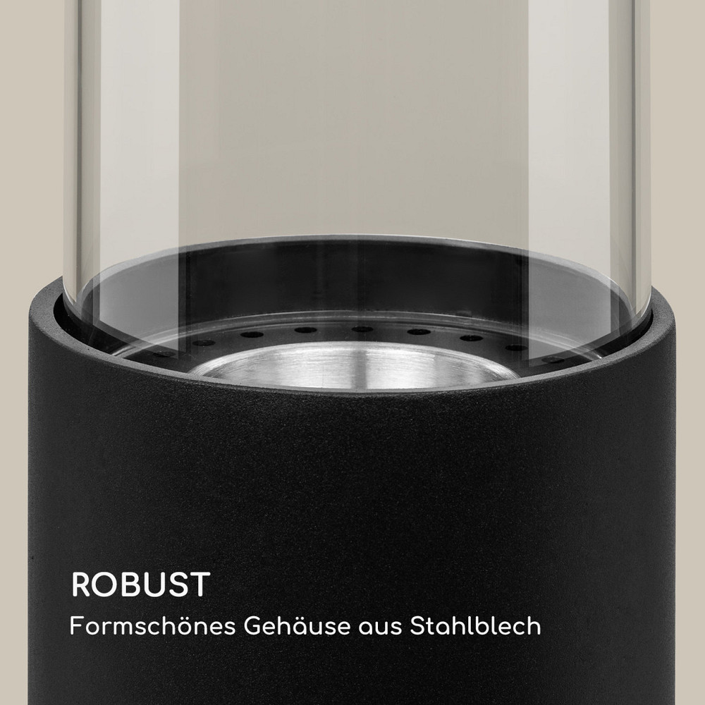 Fiamme Pila етаноловий камін пальника з неіржавкої сталі 0,5 літра час горіння 4-5 годин чорний (Німеччина, Рівне - фото 6