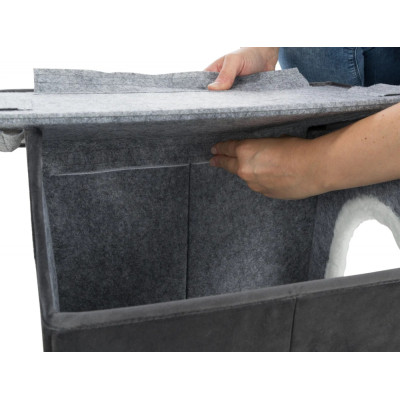 Домик для животных Trixie Ливия 38х41х44 см темно-серый (4057589379115) Винница - изображение 4