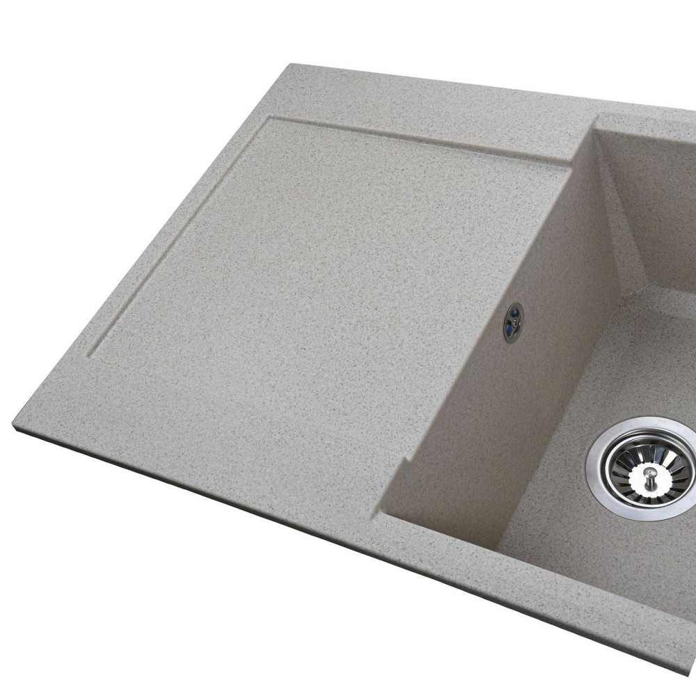 Гранітна мийка Globus Lux KOMO піщаний 790х500 мм-А0004 Київ - фото 3