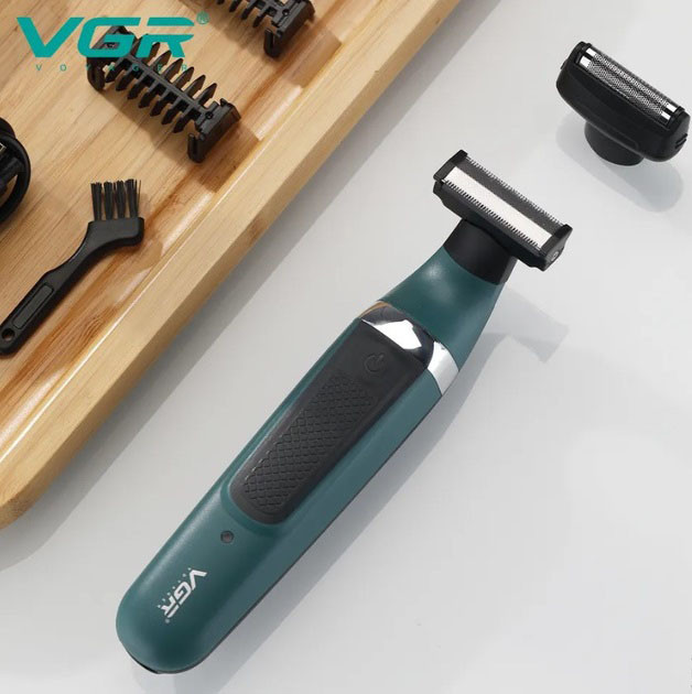 Хороший тример для бороди VGR, Машинки для стрижки вусів і бороди, Професійна електробритва FO-18 Львів - фото 16