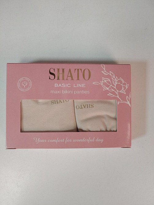 Жіночі високі труси SHATO MAXI BLM 211 XXL, Бежевий Київ - фото 3