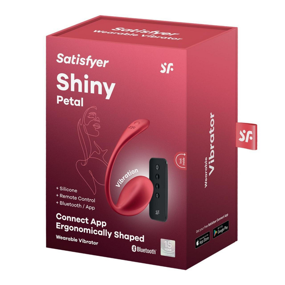 Вибратор в трусики Satisfyer Ribbed Petal с приложением и пультом, красный Sex Aura Киев - изображение 5