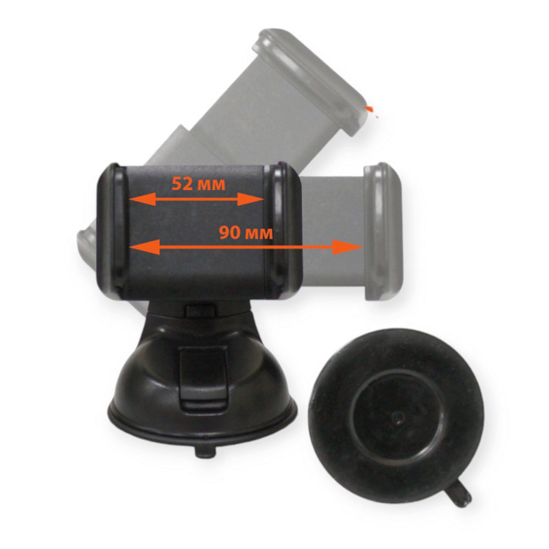 Підставка під телефон присоска коротка ніжка 52- 90 мм, поворот на 360° Мукачево - фото 1