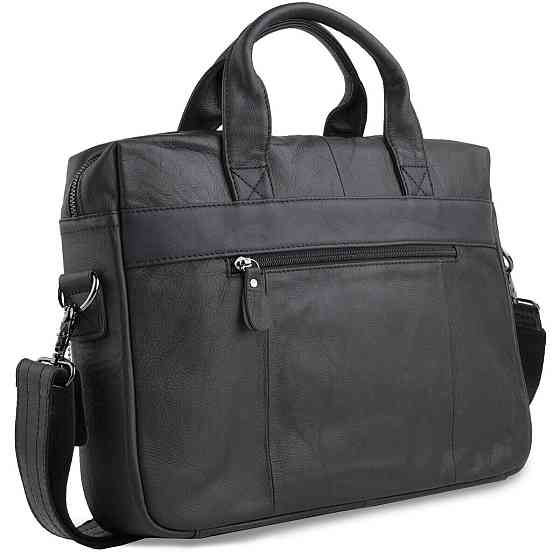 Сумка мужская для ноутбука и документов Черная (Vintage) Киев