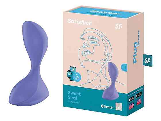 Анальний вібратор Satisfyer Sweet Seal із застосунком, ліловий Sex Aura Київ