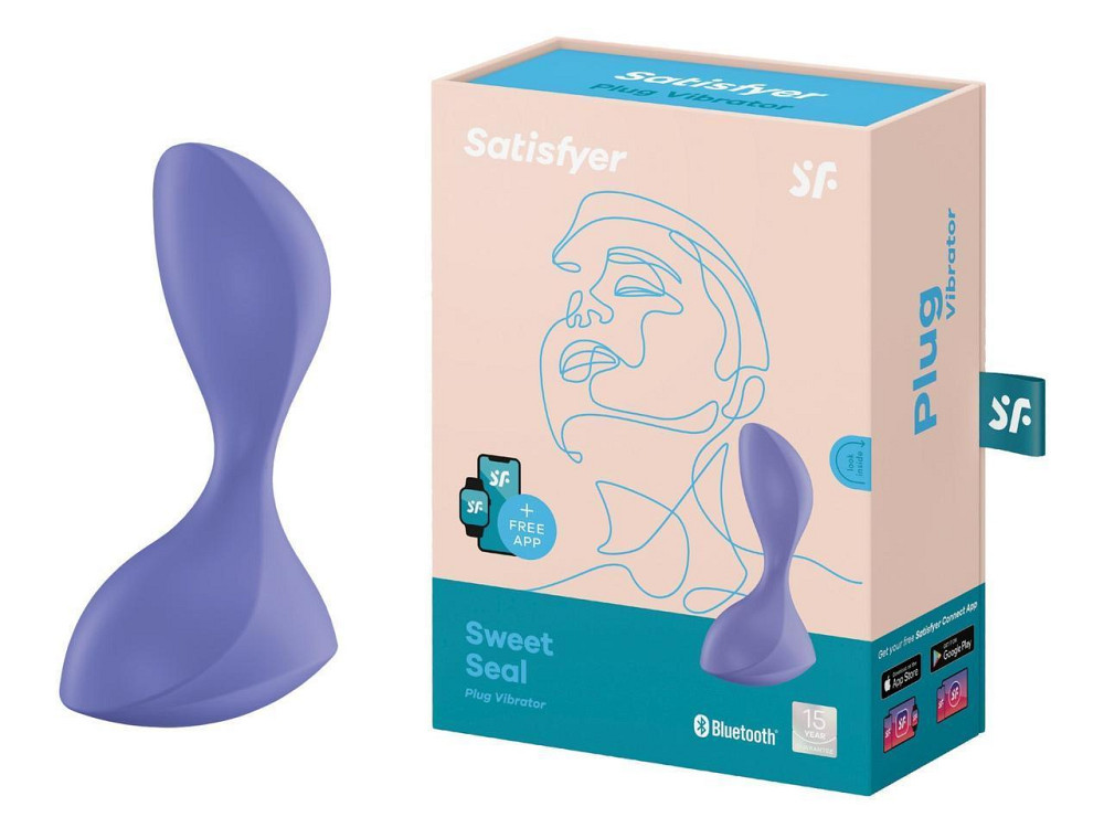 Анальний вібратор Satisfyer Sweet Seal із застосунком, ліловий Sex Aura Київ - фото 1