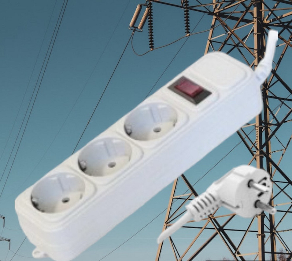 Мережевий фільтр подовжувач на 3 розеток 1.8 м 4795 Одеса - фото 2