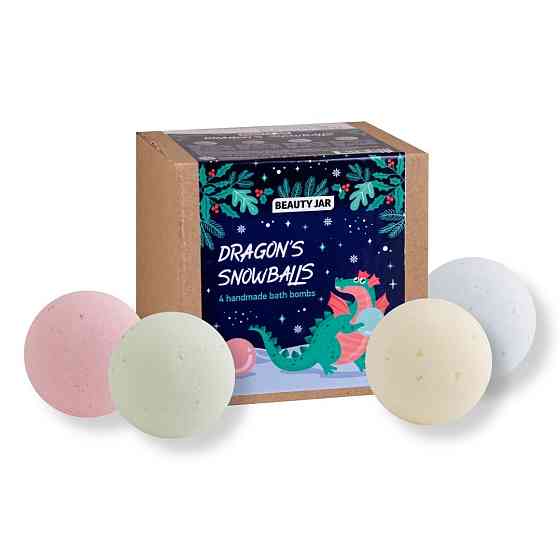 Набор бомбочек для ванны Снежки Дракона Beauty Jar 4шт 520 г Киев