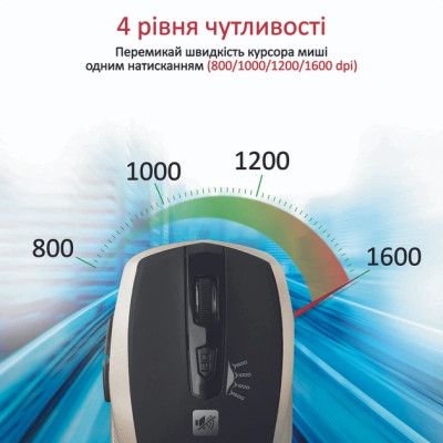 Мишка Promate Breeze Wireless Gold (breeze.gold) Вінниця - фото 4