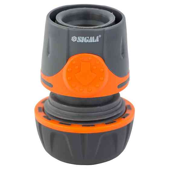 Конектор 1⁄2" швидкознімний для шланга 3⁄4" аквастоп (ABS+TPR) FLORA (5015514) Київ