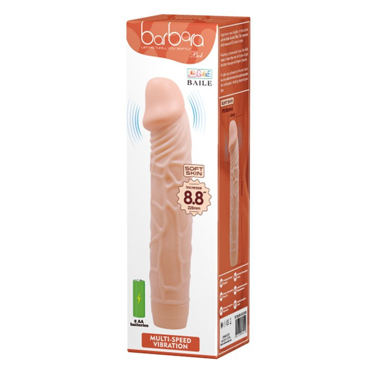 Вібратор - Barbara Bob Vibrator 8,8" Flesh Sex Aura Київ - фото 7