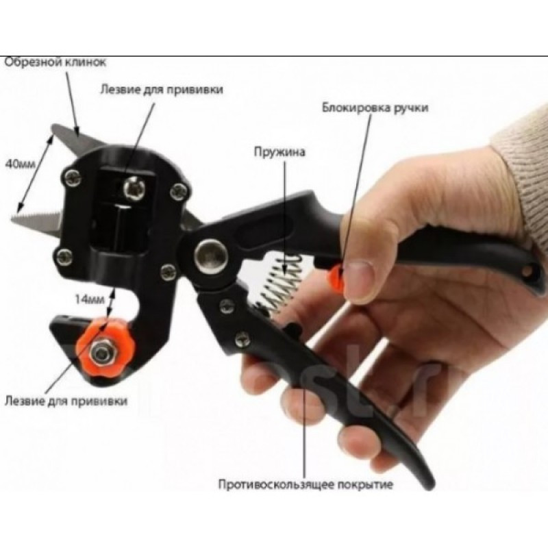 Секатор прищепний Titan Professional Grafting Tool багатофункціональний 3 леза, 1 змінний барабан Одеса - фото 9