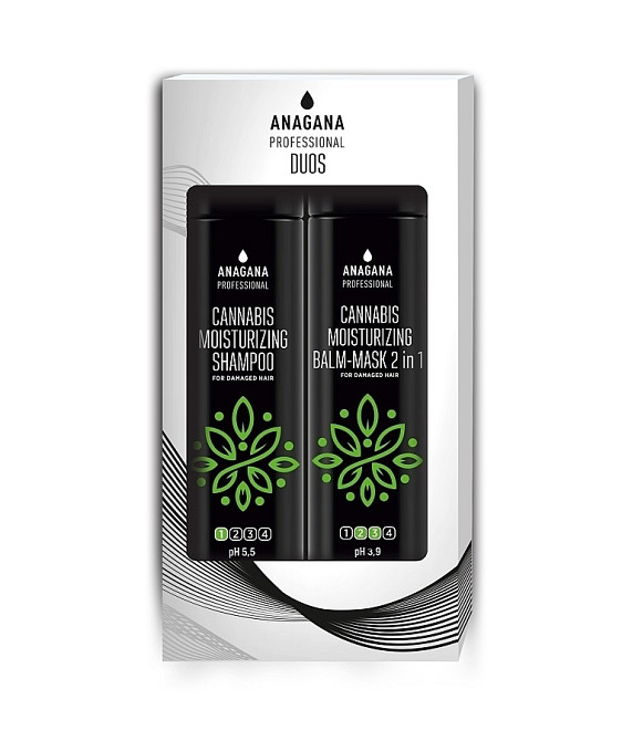 Набір DUOS Зволожуючий з олією канабісу для пошкодженого волосся ANAGANA Київ - фото 1