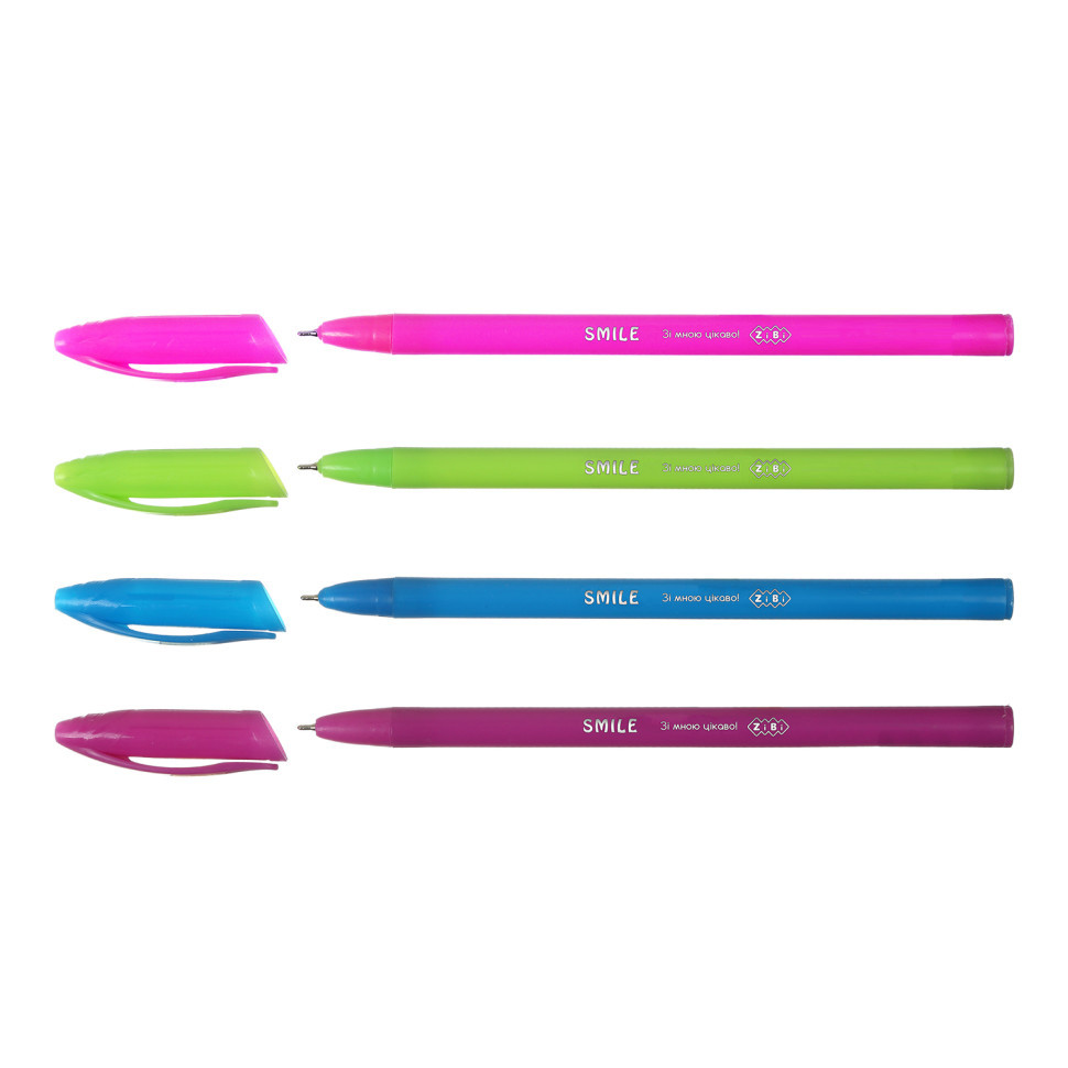 Масляна неавтоматична ручка ZB.2262-01, 0.5мм, синя Вінниця - фото 1