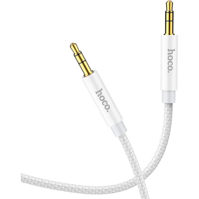 Кабель мультимедійний 3.5mm M to 3.5mm M 1.0m Silver HOCO (6931474759870) Вінниця - фото 2