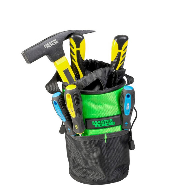 Сумка для инструмента открытая MASTERTOOL 220х145 мм 10 карманов усиленное дно 1680 DEN 79-1937 Ровно - изображение 6