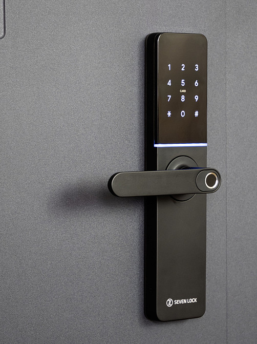 Умный дверной биометрический замок SEVEN LOCK SL-7779BFW-T Киев - изображение 9