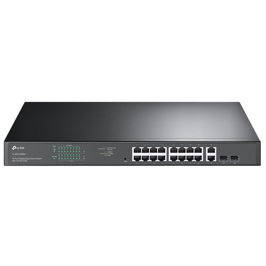 Комутатор TP-Link TL-SG1218MPE (16хGE PoE+, 2xSFP, Веб інтерфейс, Max PoE+ 250 W) ( 12425 ) Харків - фото 3