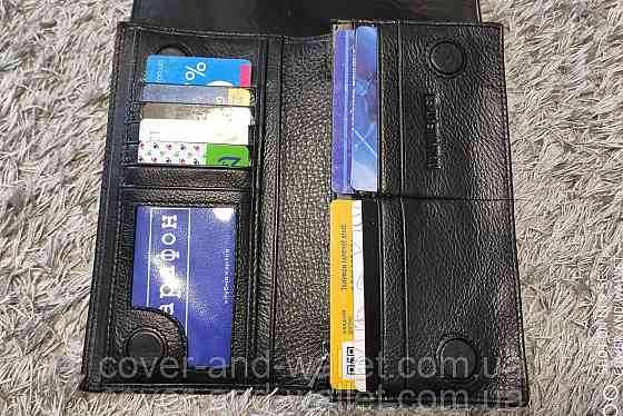 Классический мужской кожаный купюрник на магнитах Marco Coverna M 140 Киев