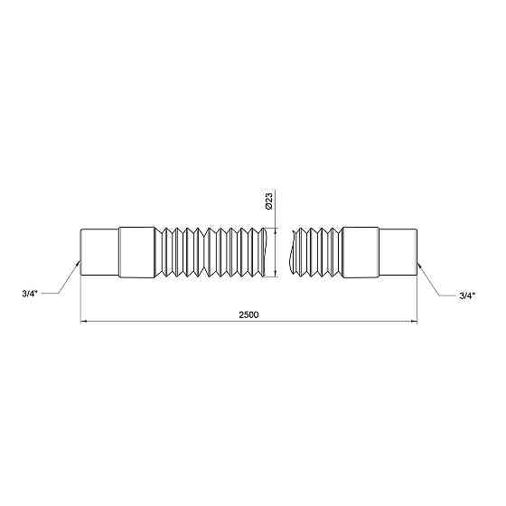 Шланг злив Thermo Alliance Standart для пральної машини 250 см SD096W250 Київ
