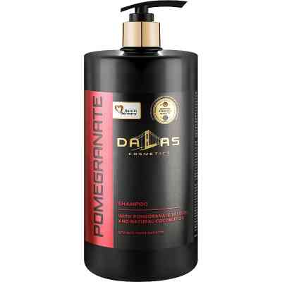 Шампунь Dalas Cosmetics Pomegranate Shampoo С маслом гранатовых косточек и натуральным кокосовым маслом 1000 г (4262396141637) Винница
